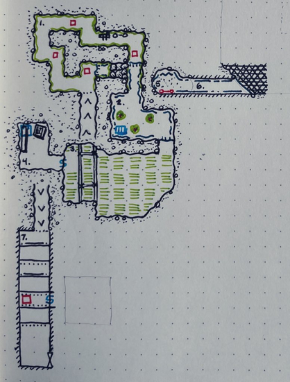 Level 3, rooms 1 to 7