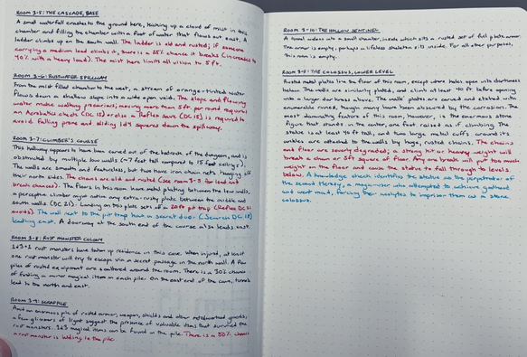 Written descriptions of level 3, rooms 5 to 11