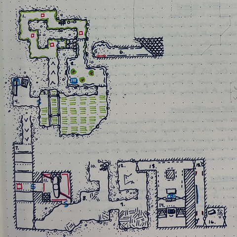 Level 3, rooms 1 to 16