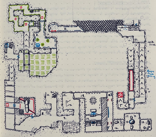 Level 3, rooms 1 to 22