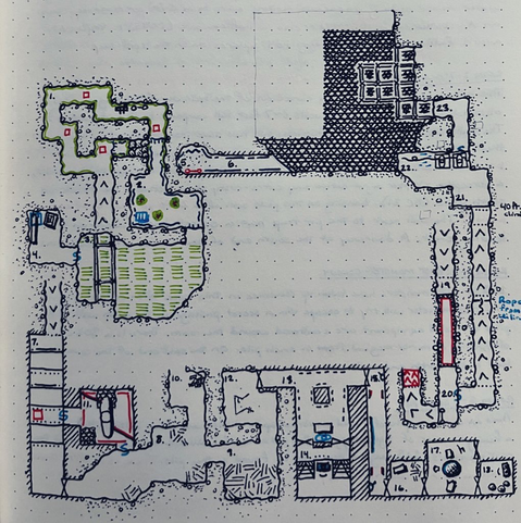 Level 3, rooms 1 to 23