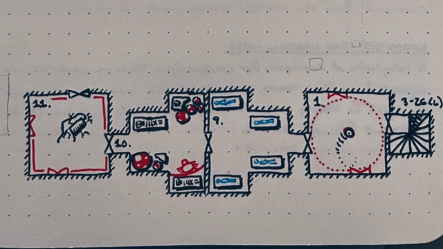 Level 4, rooms 1 and 9 to 11