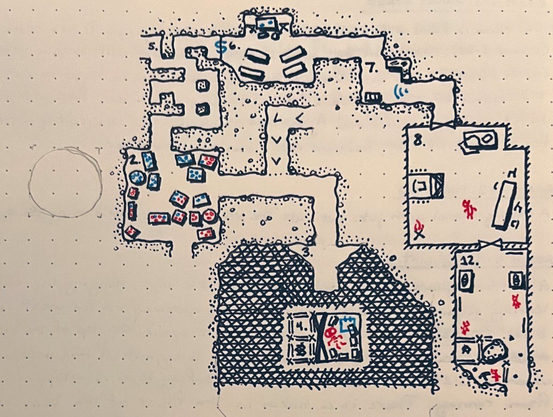 Level 4, rooms 2 to 8, and 12