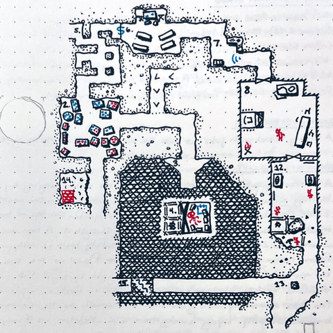 Level 4, rooms 2 to 8, 12 to 15