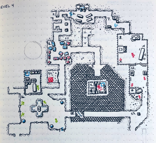 Level 4, rooms 2 to 8, 12 to 17