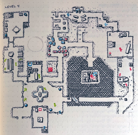 Level 4, rooms 2 to 8, 12 to 20