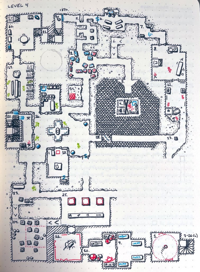 Level 4, rooms 1 to 25