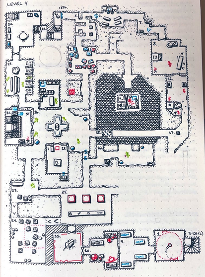 Level 4, rooms 1 to 26