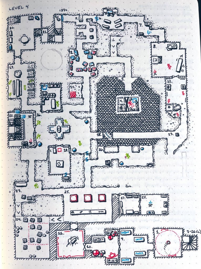 Level 4, rooms 1 to 28