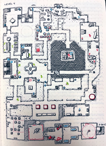 Level 4, rooms 1 to 29