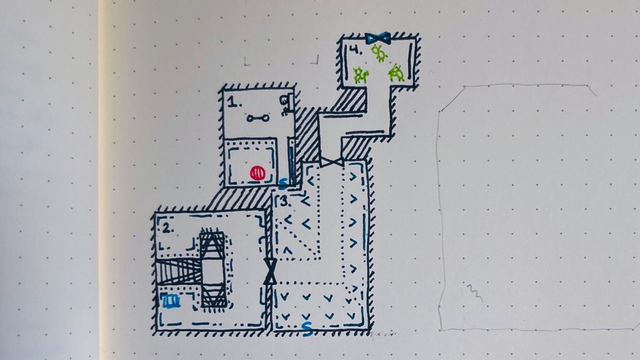 Level 5, rooms 1 to 4