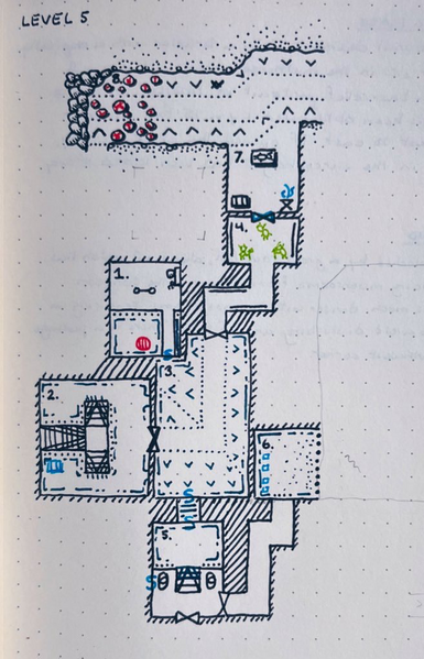 Level 5, rooms 1-8