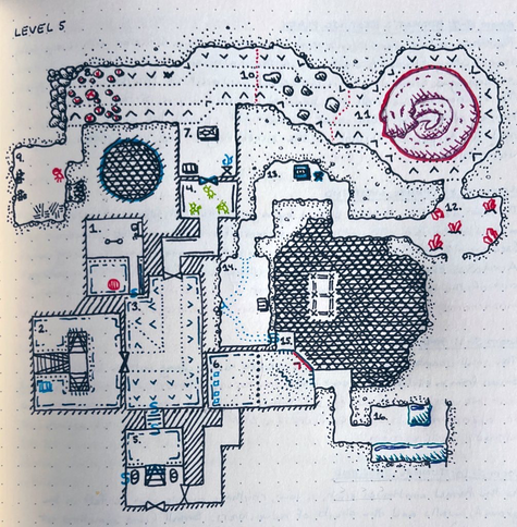 Level 5, rooms 1-16