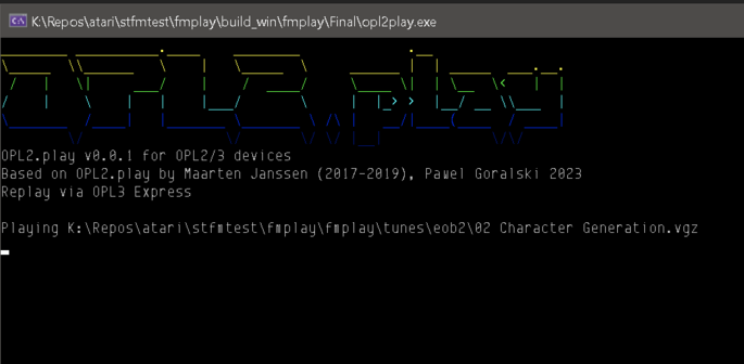 OPL2.play on OPL3 Express
