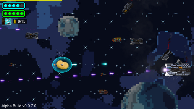 A WIP screenshot of Potatostrike.

It showcases the new 37mm cannon model. It is now white, with an aqua outline and glow. The UI icon has also been updated to match.
