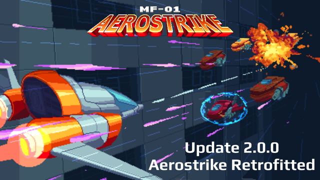 The cover art for MF-01 Aerostrike version 2.0.0 - Aerostrike Retrofitted.