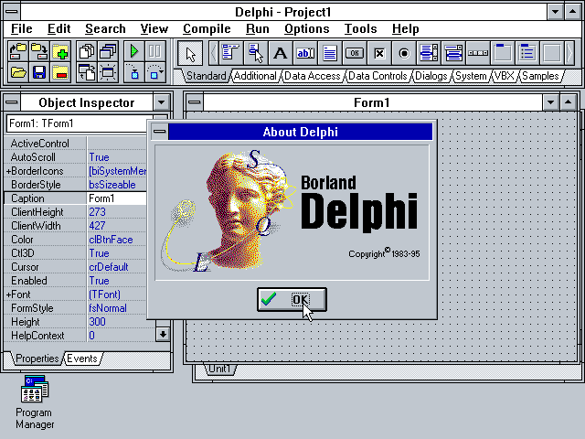 Borland Delphi screenshot