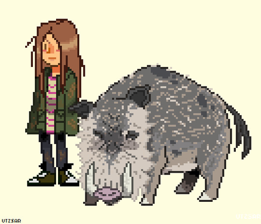 a girl and her pig