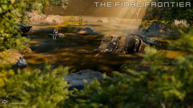 Final Frontier 2 - improved (thanks to Jeremy's feedback) render of a lonely explorer on some far away planet.