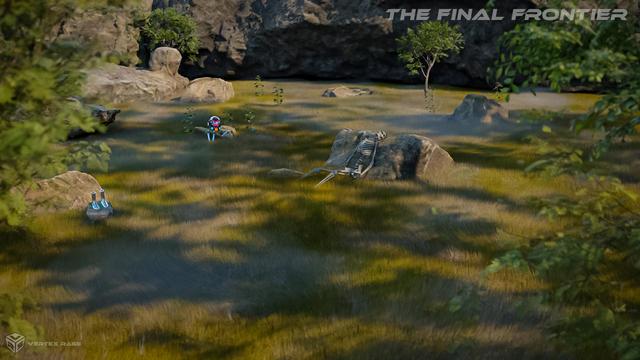Final Frontier 1 - original render of a lonely explorer on some far away planet.