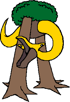 HindBeast Tyreggr: a giant serpent with the body of a tree that stands on two legs