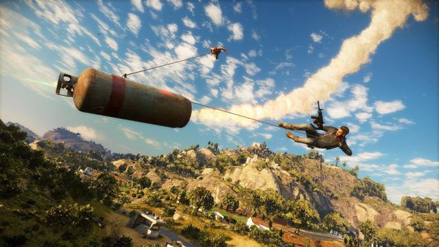 Promo screenshot from Just Cause 3 (one of the games the author contributed to in their time at Avalanche Studios).