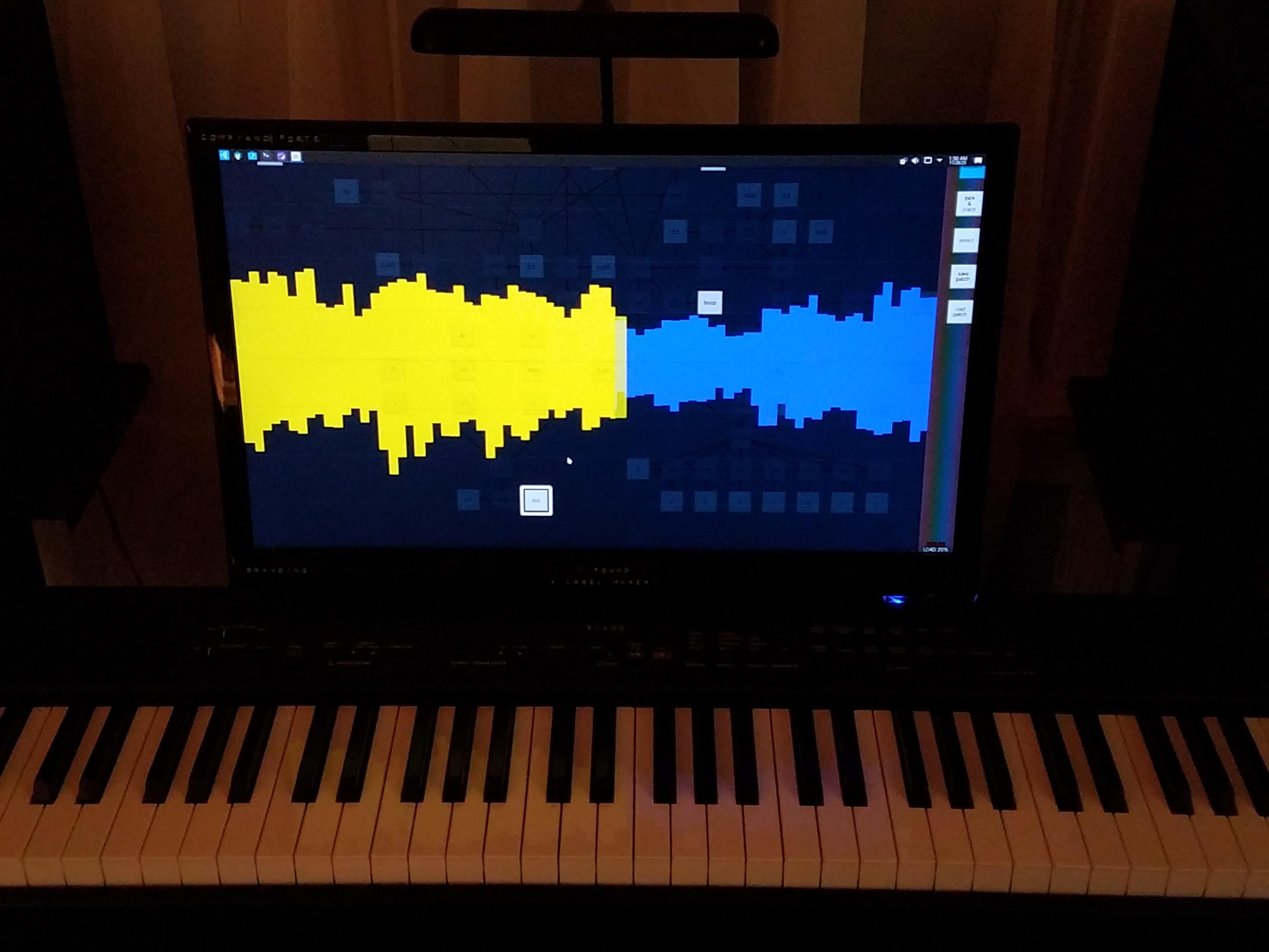 photo of mollytime running just fine on a Core 2 Duo, though the ui is a little sluggish due to this probably using SDL's software renderer