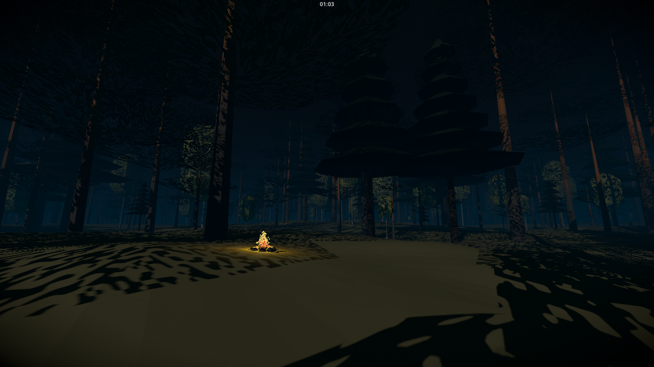The forest world in walking sim mode