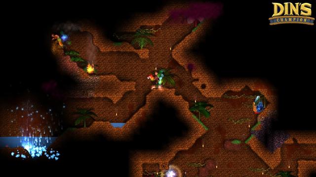 In today's Din's Champion screenshot, I'm at a dangerous crossroads. I can go towards whatever is causing the ice storm 