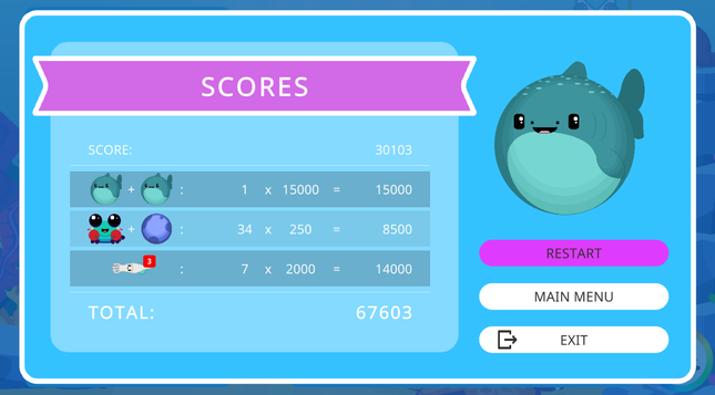 Been working on balancing the new game mode so that you can get a high score more quickly than in the 'easy/cosy' mode. 