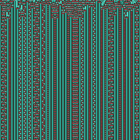 Four years ago, I built this javascript tool to play around with totallistic cellular automata. Today, I was generating 