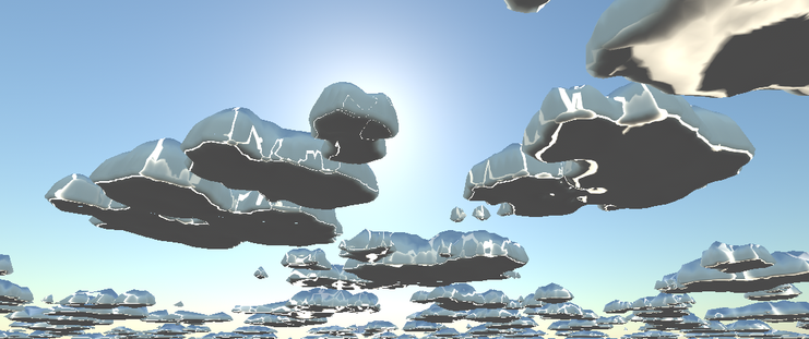 I should not be hacking on cloud shaders when I'm tired. Weird stuff tends to happen. #GameDev #IndieDev #IndieGame #God