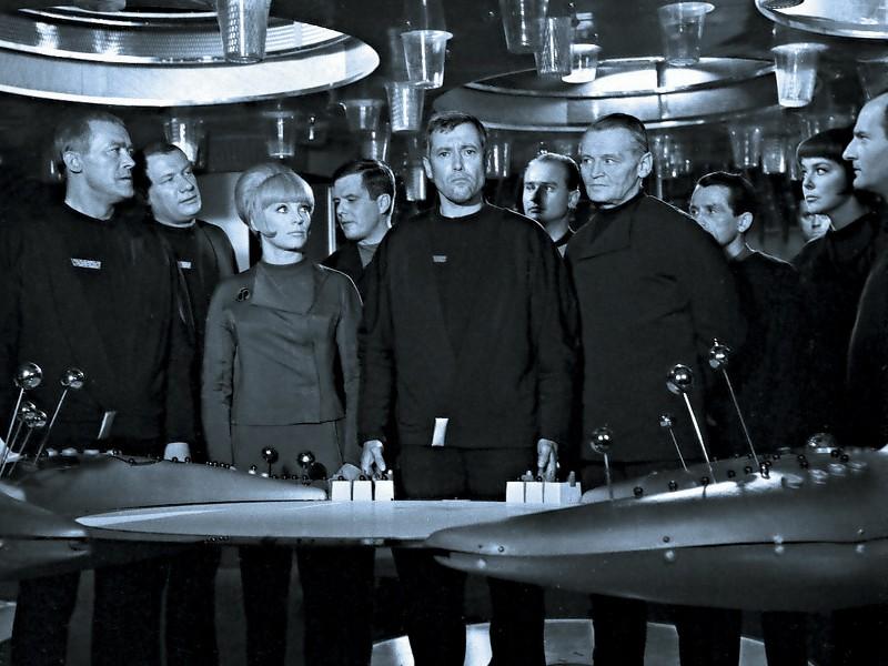 Image of the crew of the Orion from the German TV show Raumpatrouille.