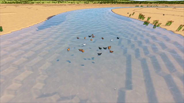 Look at all those smart chickens swimming to the shore! #indiedev #gamedev #indiegames