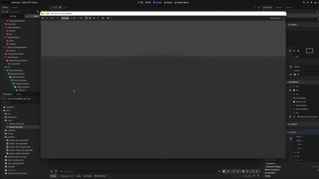 This is my first proof-of-concept exploring the CAD “sketchbook” approach with very simple user interactions. I created