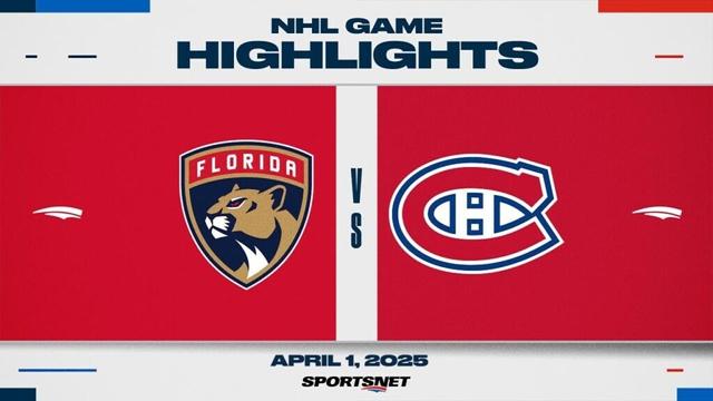 NHL Highlights | Panthers vs. Canadiens - April 1, 2025