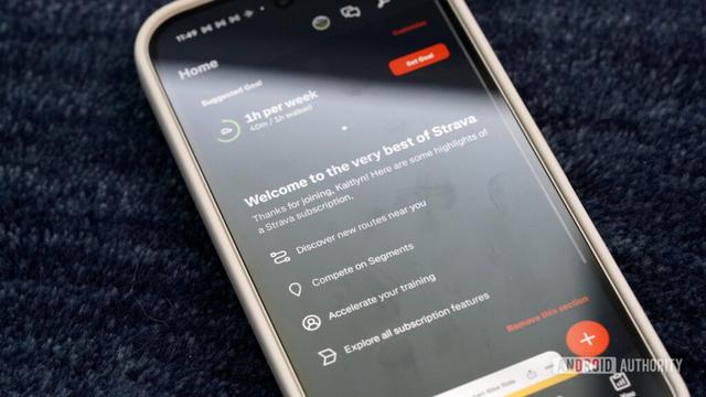 A user's Pixel 9 displays the Strava app including a new member welcome message.