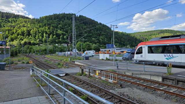 Reisendenübergang in Eberbach