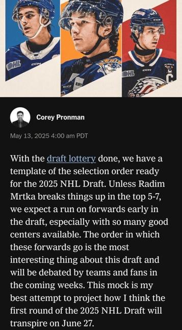 Pronman Mock Draft: Seattle takes Brady Martin at #8
