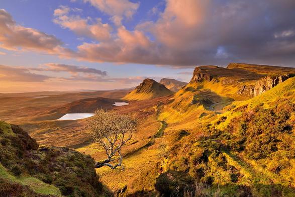 Divine Skye - Looking down the Trotternish ridge as dawn breaks across the Isle of Skye.

The intense golden hour light floods the landscape with incredible rich warmth, revealing some spectacular colours.

Viewed from the Quiraing, the dawn light picks out the golden slopes of Cleat and Bioda Buidhe with Beinn Edra tucked away in the distance with the early spring buds just beginning to show on the ever enduring rowan.

The very best that this divine landscape has to offer.

Isle of Skye, Scottish Inner Hebrides

<a href="http://www.twiston.com/" rel="noreferrer nofollow"><b>website</b></a> | <a href="https://www.instagram.com/images.twiston/" rel="noreferrer nofollow"><b>instagram</b></a> | <a href="https://500px.com/p/twiston?view=photos" rel="noreferrer nofollow"><b>500px</b></a>