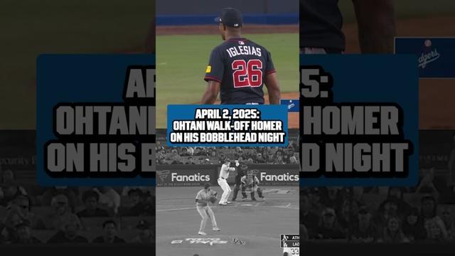Shohei Ohtani loves homering on his bobblehead night 😎