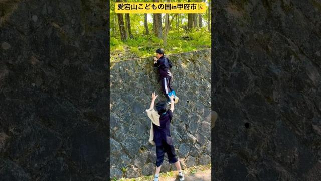 【愛宕山こどもの国】⑥散歩しながら面白そうな変形自転車広場に向かったよ〜🚴‍♀️ 山梨県甲府市✨ #ninjya #shorts #トレーシー #スティーブ #甲府市 #愛宕山こどもの国 #愛宕山