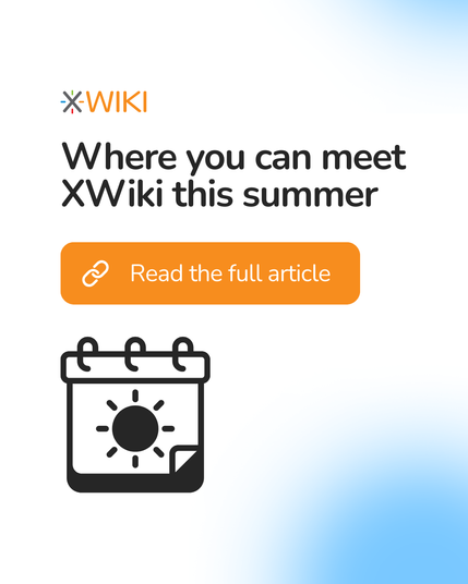 Discover at what events you can meet XWikiers this summer