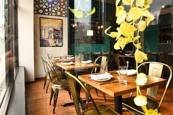 interior of Arab-inspired restaurant