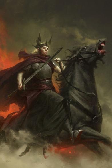 Elric of Melnibone 3, an art print by Grant Griffin