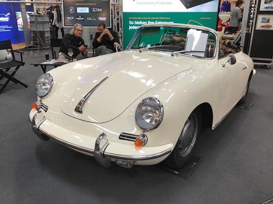 White police specification Porsche 356 SC in white, front quarter view