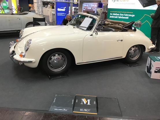 White police specification Porsche 356 SC in white, side view