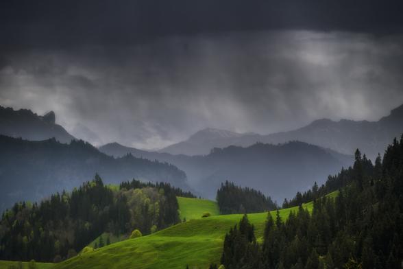 Regen im Emmental.