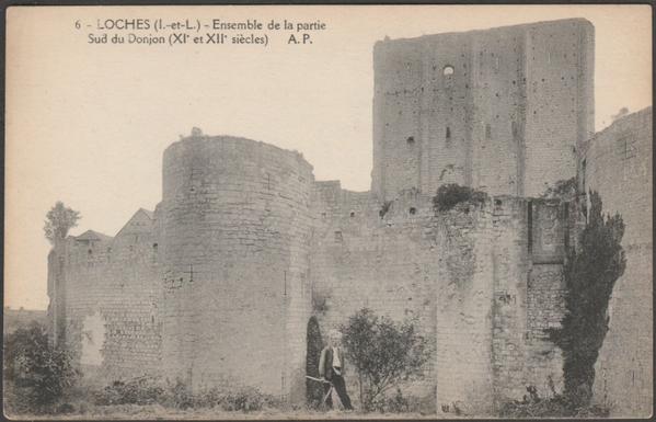 Printed monochrome postcard showing a view of the fort at Loches in Indre-et-Loire, France.

Published by A. Papeghin, Tours, No 6, c.1910.

Postally unused.

Very good condition, with very slight corner bumps and slight yellowing to edges.