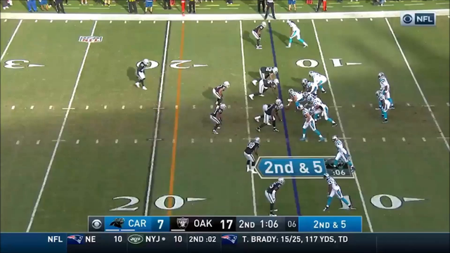 Khalil Mack's iconic pick 6 on cam newton in his DPOY season (week 12, 2016)